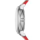 Marc Jacobs Roxy Silver Dial Red Leather Strap Watch for Women - MJ1632 Buy Now By Marc Jacobs