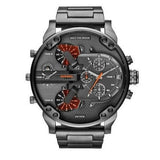 Diesel Mr Daddy 2.0 Chronograph Grey Dial Grey Steel Strap Watch For Men - DZ7315 Buy Now By Diesel