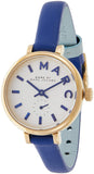 Marc Jacobs Sally White Dial Blue Leather Strap Watch for Women - MBM1354 Buy Now By Marc Jacobs