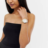 Hugo Boss Premiere White Dial Gold Steel Strap Watch for Women - 1502445 Buy Now By Hugo Boss