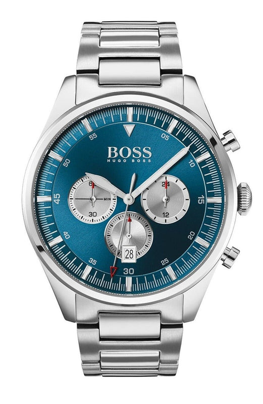 Hugo Boss Pioneer Blue Dial Silver Steel Strap Watch for Men - 1513713 Buy Now By Hugo Boss