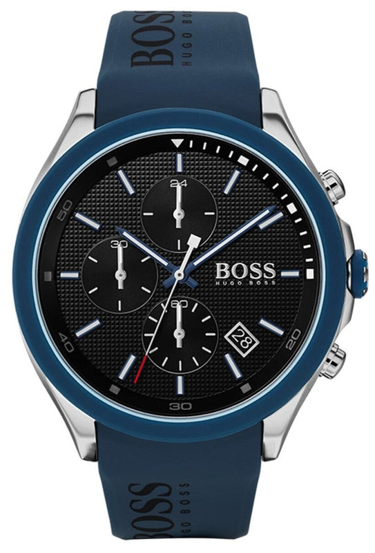 Hugo Boss Velocity Black Dial Blue Rubber Strap Watch for Men - 1513717 Buy Now By Hugo Boss