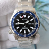 Citizen Promaster Fugu Limited Edition Diver's 200m Automatic Black Dial Silver Steel Strap Watch For Men - NY0098-84E Buy Now By Citizen