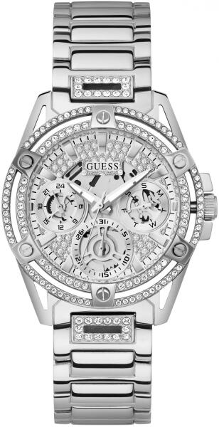 Guess Queen Quartz Silver Dial Silver Steel Strap Watch For Women - GW0464L1 Buy Now By Guess