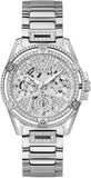 Guess Queen Quartz Silver Dial Silver Steel Strap Watch For Women - GW0464L1 Buy Now By Guess