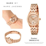 Marc Jacobs Peeker Rose Gold Dial Rose Gold Steel Strap Watch for Women - MBM3374 Buy Now By Marc Jacobs