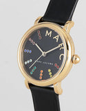 Marc Jacobs Roxy Black Dial Black Leather Strap Watch for Women - MJ1592 Buy Now By Marc Jacobs