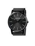 Calvin Klein City Quartz Black Dial Black Leather Strap Watch for Men - K2G2G4CX Buy Now By Calvin Klein