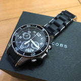 Marc Jacobs Rock Chronograph Black Dial Black Silicone Strap Watch for Women - MBM2551 Buy Now By Marc Jacobs