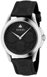 Gucci G Timeless Quartz Black Dial Black Leather Strap Watch For Men - YA1264031 Buy Now By Gucci