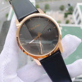 Calvin Klein City Quartz Grey Dial Black Leather Strap Watch for Men - K2G2G6C3 Buy Now By Calvin Klein