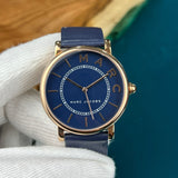 Marc Jacobs Roxy Navy Blue Dial Blue Leather Strap Watch for Women - MJ1534 Buy Now By Marc Jacobs