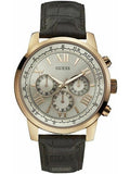 Guess Horizon Quartz Champagne Dial Brown Leather Strap Watch For Women - W0380G4 Buy Now By Guess