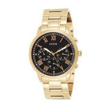 Guess Hendrix Multifunction Black Dial Gold Steel Strap Watch for Men - W1309G2 Buy Now By Guess