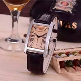 Emporio Armani Classic Beige Dial Brown Leather Strap Watch For Women - AR0155 Buy Now By Emporio Armani