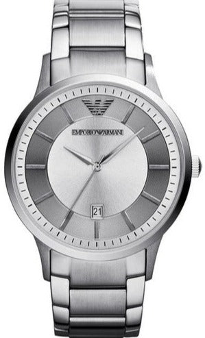 Emporio Armani Classic Quartz Silver Dial Silver Steel Strap Watch For Men - AR2478 Buy Now By Emporio Armani