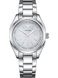 Emporio Armani Valeria Quartz Mother of Pearl Dial Silver Steel Strap Watch For Women - AR11030 Buy Now By Emporio Armani