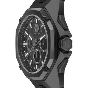 Philipp Plein Octagon Black Dial Black Silicone Strap Watch for Men - PWTBA0623 Authentic Buy Shop Now
