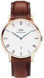 Daniel Wellington Dapper St Mawes White Dial Brown Leather Strap Watch For Men - DW00100083 Buy Now By Daniel Wellington