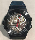 Maserati Automatic Skeleton Black Dial Black Leather Strap Watch For Men - R8821108021 Buy Now By Maserati
