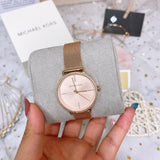 Michael Kors Mini Jayne Crystals Rose Gold Dial Rose Gold Mesh Strap Watch for Women - MK7122 Buy Now By Michael Kors