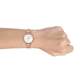 Michael Kors Pyper Three-Hand White Dial Rose Gold Steel Strap Watch For Women - MK4594 Buy Now By Michael Kors