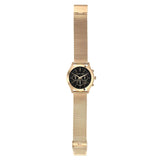 Michael Kors Slim Runway Chronograph Black Dial Gold Mesh Strap Watch For Men - MK9057 Buy Now By Michael Kors