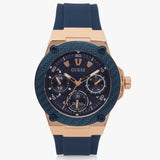 Guess Zena Blue Dial Blue Silicone Strap Watch For Women - W1094L2 Buy Now By Guess
