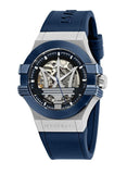 Maserati Potenza 42mm Blue Dial Automatic Silicone Strap Watch For Men - R8821108028 Buy Now By Maserati
