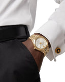 Versace Hellenyium Analog White Dial Gold Steel Strap Watch for Men - VEVK00720 Buy Now By Versace