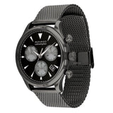 Movado Heritage Calendoplan Chronograph Black Dial Grey Mesh Strap Watch for Men - 3650100 Buy Now By Movado