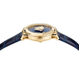 Versace Univers Navy Blue Dial Navy Blue Leather Strap Watch for Men - VEBK00318 Buy Now By Versace