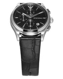 Emporio Armani Paolo Chronograph Black Dial Black Leather Strap Watch For Men - AR11530 Buy Now By Emporio Armani