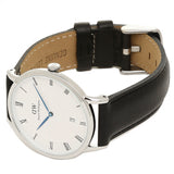 Daniel Wellington Dapper Sheffield White Dial Black Leather Strap Watch For Men - DW00100088 Buy Now By Daniel Wellington