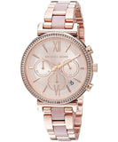 Michael Kors Sofie Chronograph Rose Gold Dial Rose Gold Steel Strap Watch For Women - MK6560 Buy Now By Michael Kors