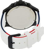 Tommy Hilfiger Bank Chronograph White Dial White Rubber Strap Watch for Men - 1791723 Buy Now By Tommy Hilfiger