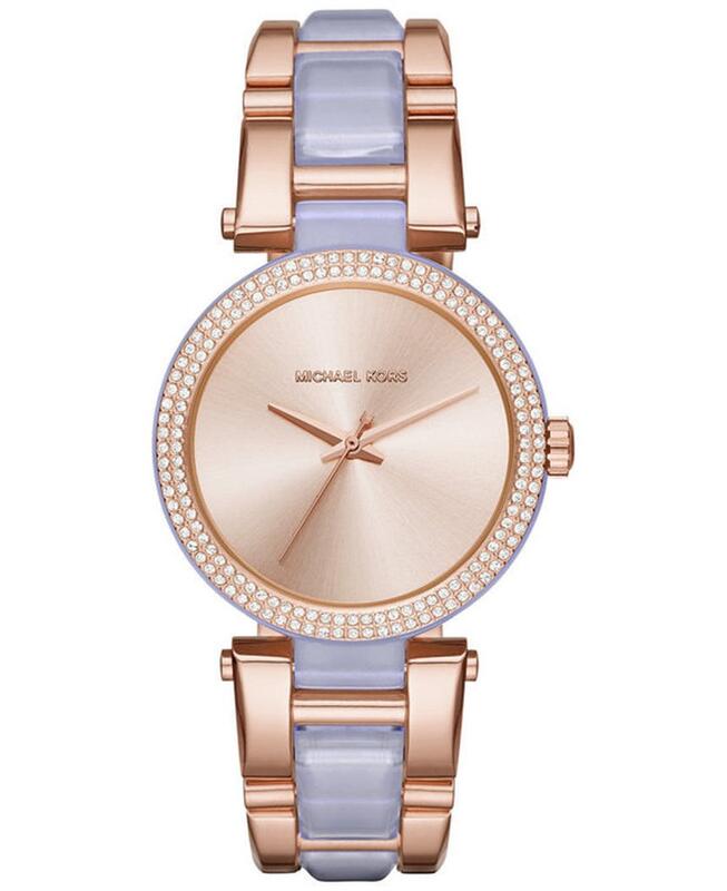 Michael Kors Delray Rose Gold Dial Two Tone Steel Strap Watch for Women - MK4319 Buy Now By Michael Kors