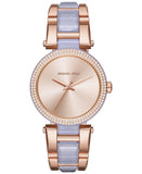 Michael Kors Delray Rose Gold Dial Two Tone Steel Strap Watch for Women - MK4319 Buy Now By Michael Kors