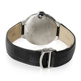 Cartier Ballon Bleu De Cartier Black Dial Black Leather Strap Watch for Men - WSBB0003 Buy Now By Cartier