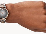 Emporio Armani Gianni T Bar Grey Dial Two Tone Stainless Steel Watch For Women - AR1725 Buy Now By Emporio Armani