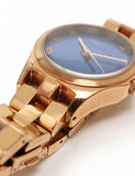 Marc Jacobs Henry Blue Dial Rose Gold Steel Strap Watch for Women - MBM3213 Buy Now By Marc Jacobs