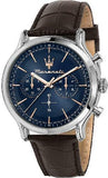 Maserati Epoca Chronograph Blue Dial Brown Leather Strap Watch For Men - R8871618014 Buy Now By Maserati
