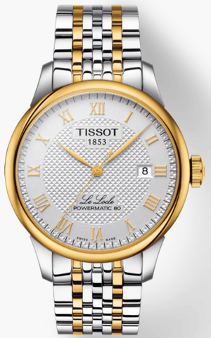 Tissot T Classic Le Locle Powermatic 80 Silver Dial Two Tone Steel Strap Watch For Men - T0064072203301 Buy Now By Tissot