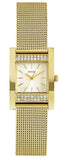 Guess Nouveau Diamonds Gold Dial Gold Mesh Bracelet Watch for Women - W0127L2 Buy Now By Guess