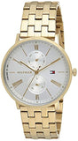 Tommy Hilfiger Jenna Quartz White Dial Gold Steel Strap Watch for Women - 1782069 Buy Now By Tommy Hilfiger