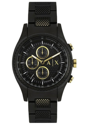 Armani Exchange Chronograph Black Dial Black Steel Strap Watch For Men - AX1604 Buy Now By Armani Exchange