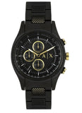 Armani Exchange Chronograph Black Dial Black Steel Strap Watch For Men - AX1604 Buy Now By Armani Exchange