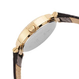 Guess Park Avenue Quartz Gold Dial Black Leather Strap Watch For Women - W0838L1 Buy Now By Guess