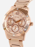 Guess Studio Rose Gold Dial Rose Gold Steel Strap Watch For Women - W0778L3 Buy Now By Guess
