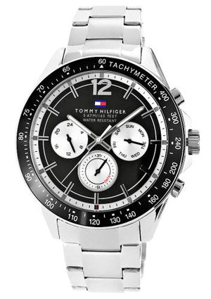 Tommy Hilfiger Luke Quartz Black Dial Silver Steel Strap Watch for Men - 1791120 Buy Now By Tommy Hilfiger
